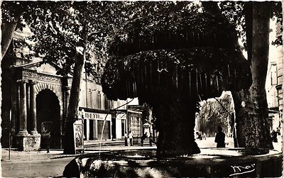 Old postcard Salon de Provence-La Fontaine Moussue (410007)
