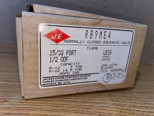 JE, Jackes-Evans, RB9ME4, Fluid Division Vanne Laiton Usage Général R23 15/32 - Photo 2/6
