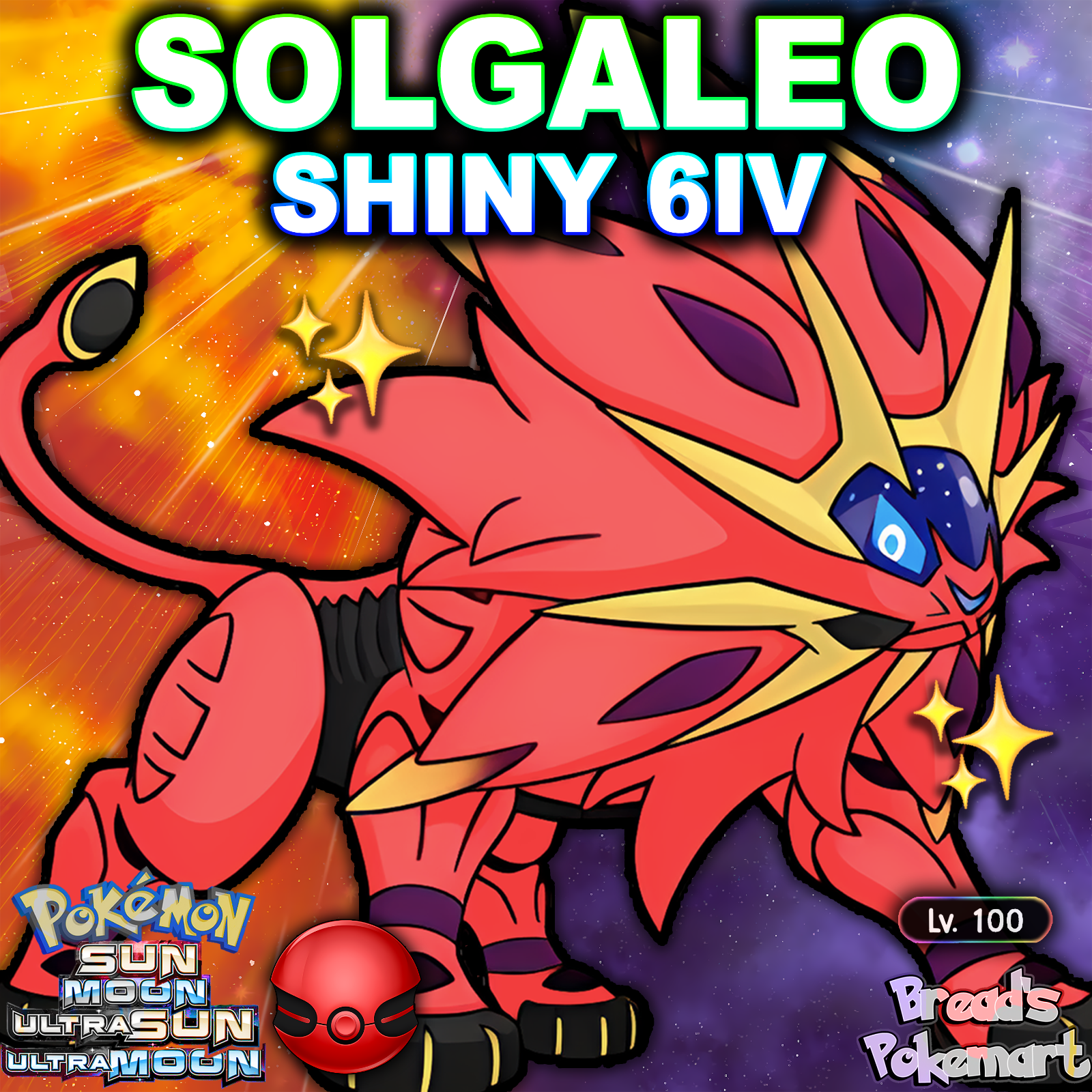 ✨ SHINY 6IV SOLGALEO + LUNALA ✨ Pokemon Ultra Sun & Moon 3DS