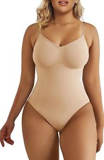 Bodysuit for Women Tummy Control Shapewear Seamless Sculpting Thong Body Sz L/XL