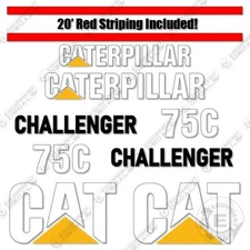 Fits Caterpillar 75C Decal Kit Tractor Decals Agriculture - 7 YEAR 3M VINYL!