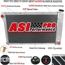 4 Row Radiator For 1967-1972 Chevy C10 C20 K10 K20 GMC C1500 K3500 Pickup Truck