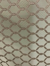 TAUPE BURGUNDY Diamond Brocade Upholstery Drapery Fabric 54 in. Sold BTY