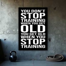 Motivational Gym Quote Poster - Inspirational Fitness Wall Decor