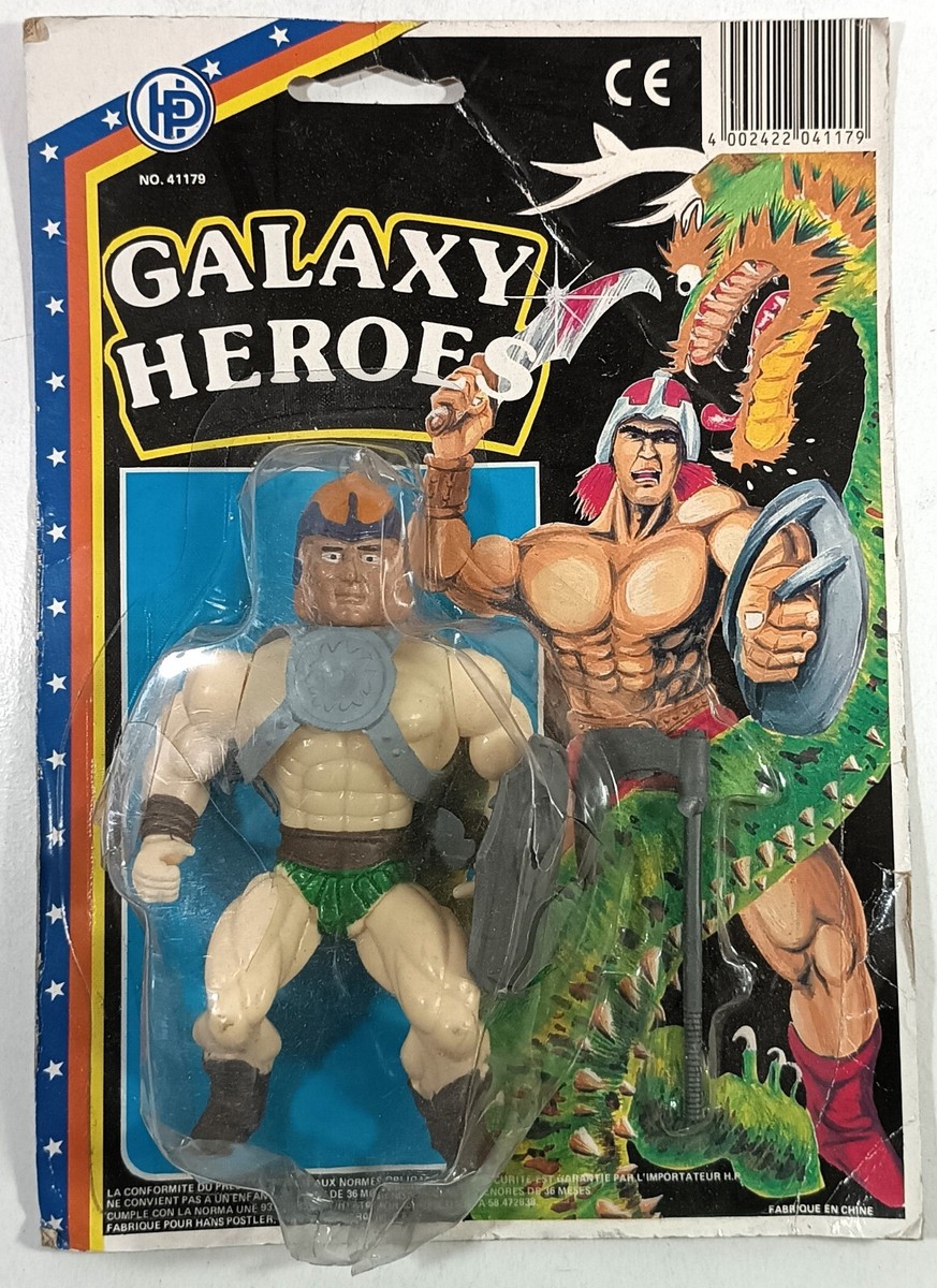 HP VTG 80's GALAXY HEROES 5'' FIGHTER WARRIOR ACTION FIGURE MOSC