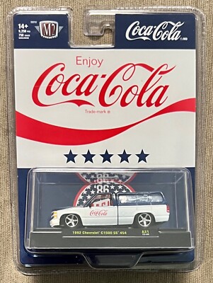 M2 Machines 2023 Coca-Cola Red, White & Blue Series 1992 C1500 SS 454 #A31 1:64