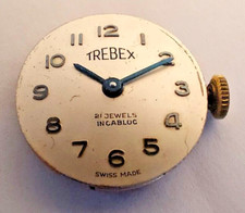 Trebex Vintage Women's Watch Movement - Spares or repair -  Felca 1022