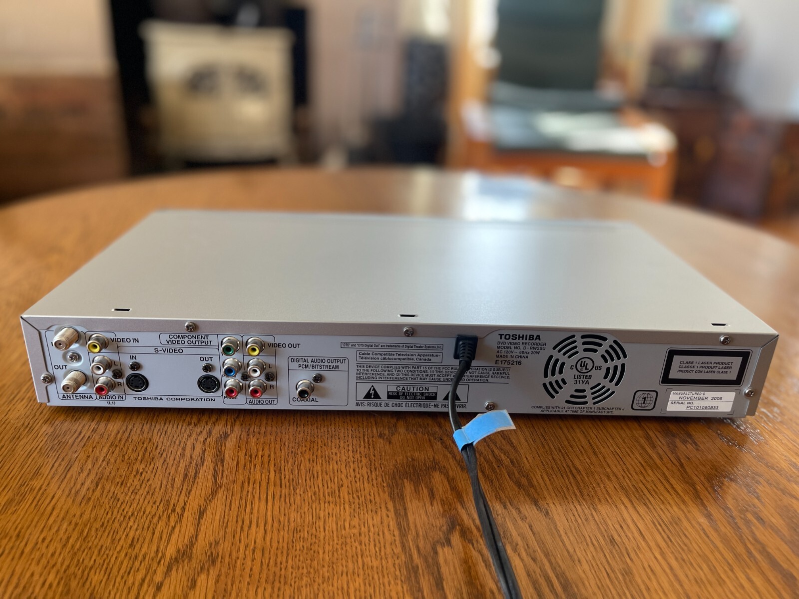 Toshiba DRW2 DVD Recorder Player Progressive Scan DRW2SU Tested With