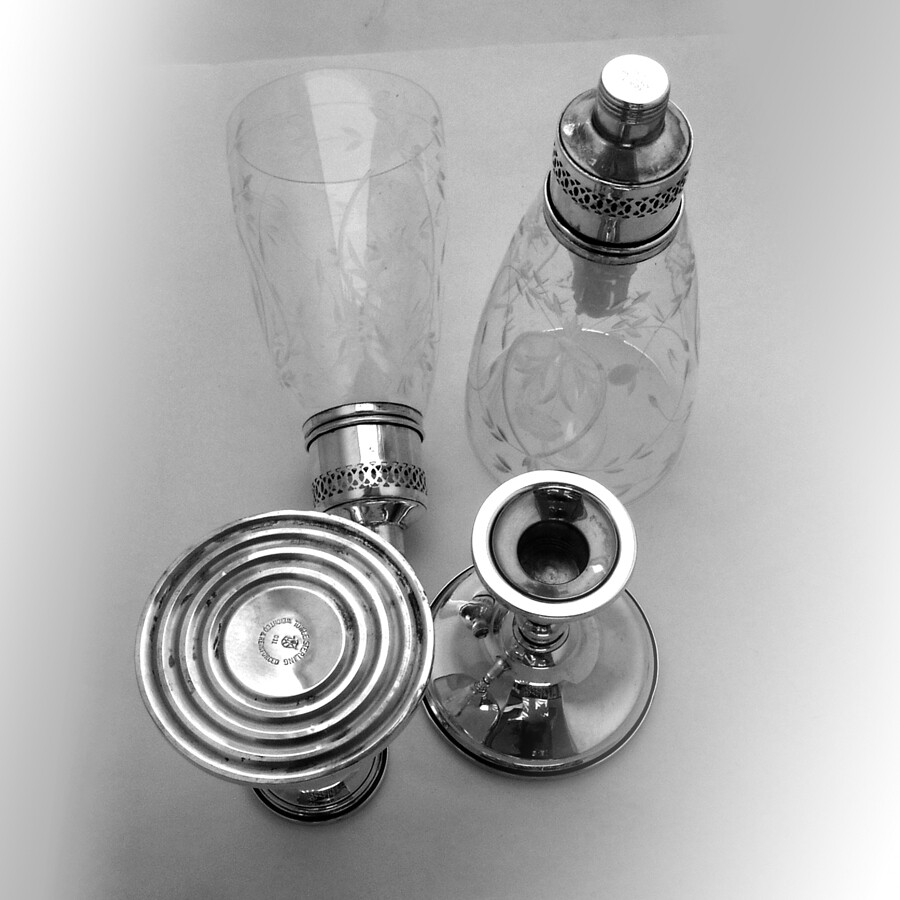 Hurricane Lamps Pair Towle Sterling Silver N 031 eBay