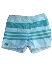 Vintage Lacoste Washed Stiped Swim Trunks Shorts L Largee