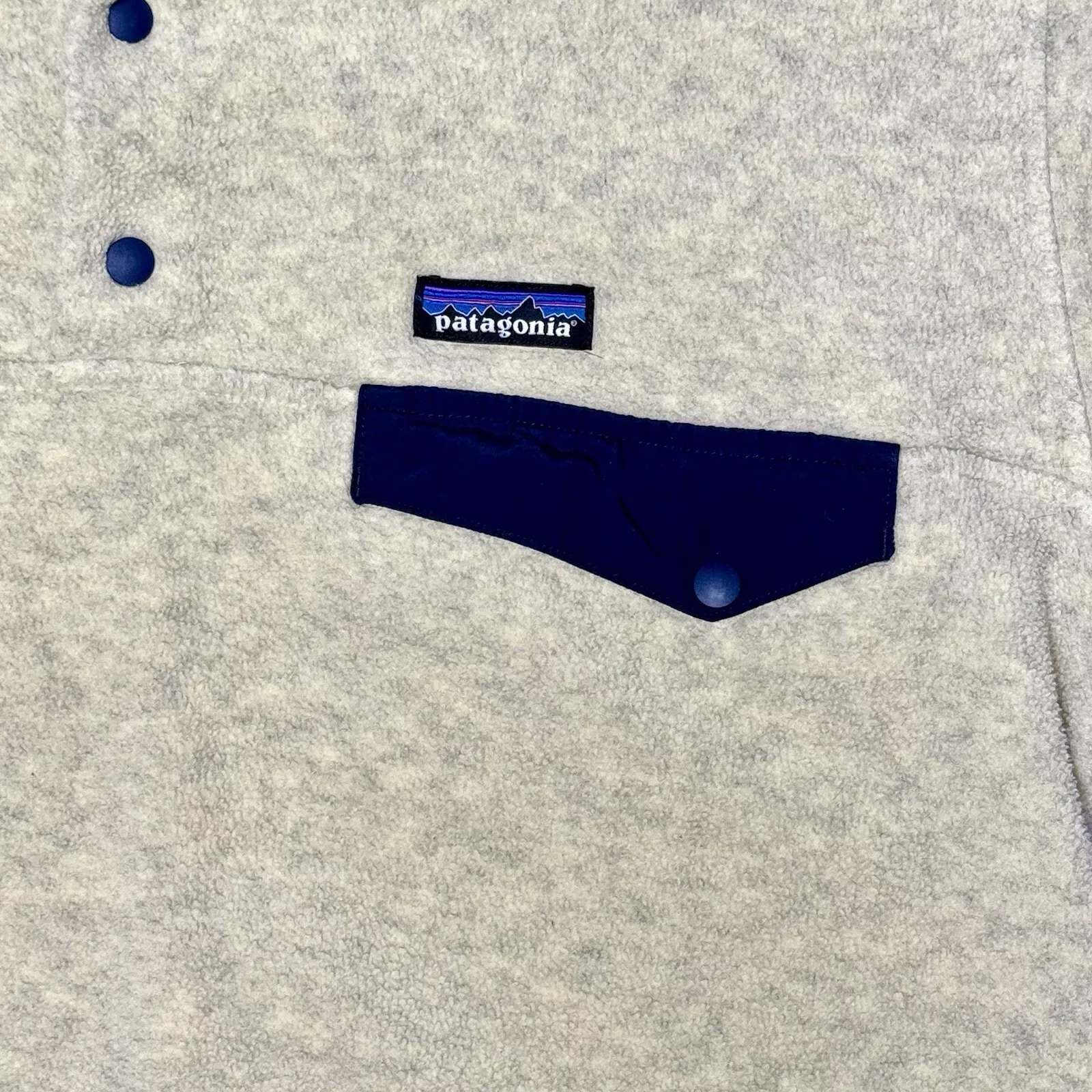 patagonia synchilla snap t fleece oatmeal heather sweater
