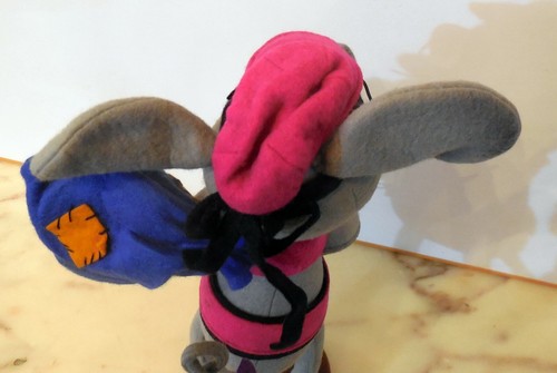 VINTAGE 11" ORIGINAL FELT MOUSE THIEF 1950-60s MADE IN ITALY TORINO LENCI - Picture 5 of 12
