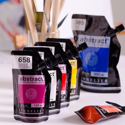 Sennelier Abstraktes Acryl 120ml Künstlerfarbe. 6 x 120ml .Sie wählen die Farben