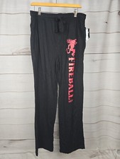 Fireball Whisky PANTS BLACK Adult Sz M Logo Crew Pants Graphic C