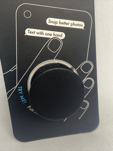 PopSockets PopGrip Extendable Stand Phone Grip Holder. Black. New!!! - 第 5/8 張圖片