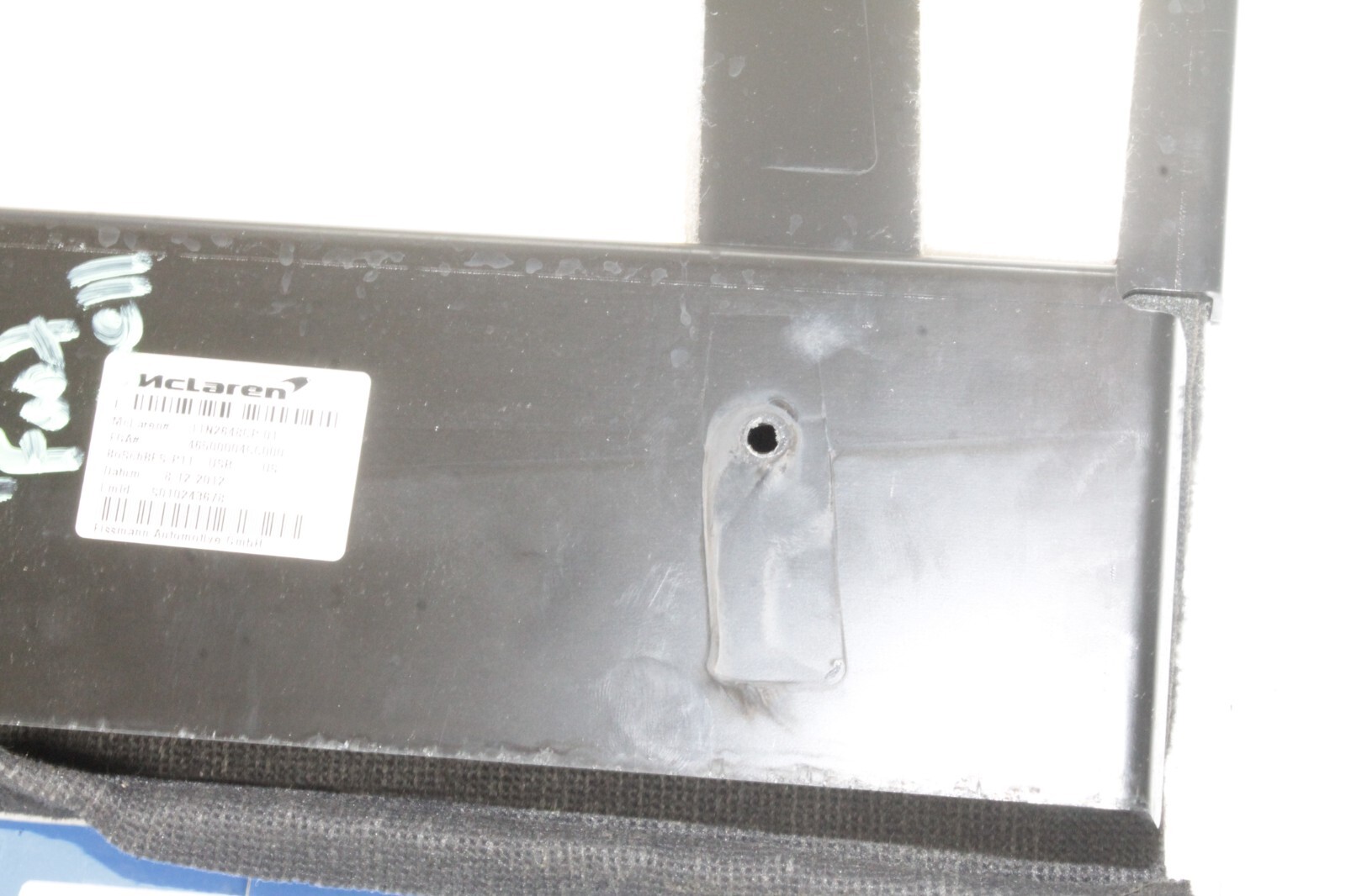 12-14 MCLAREN MP4-12C 12C 570 650 OEM RH PASSENGER FOOT UPPER CARPET 11N2648CP