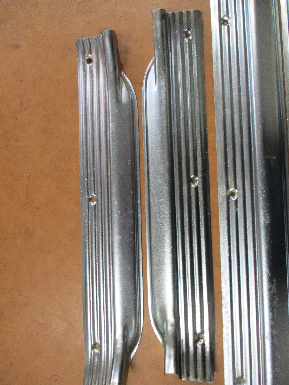 HOLDEN HD HR ZINC FRONT SCUFF PLATES CARPET DOOR SILL COVERS PLATES