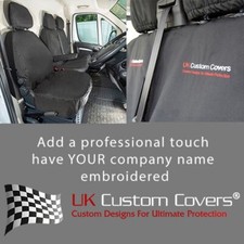 Vauxhall Movano Front Seat Covers Tailored (2022 Onwards) Inc Embroidery 817 Bem