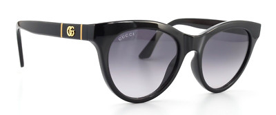 GUCCI Sonnenbrille GG0763S 001 53-19 145 Schwarz Sexy Cateye Lady Verlaufsgetönt