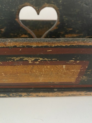 Antique Primitive Carrier With Heart 19C - Picture 13 of 15
