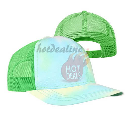 Gorra de camionero malla espalda lisa a presión ajustable para hombre sombrero de béisbol - Imagen 18 de 19