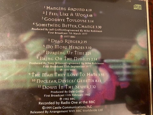 THE STRANGLERS - BBC SESSIONS:COMPLETE CD, SUPERBLY RARE !! - Foto 4 di 4
