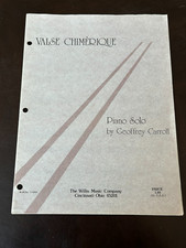 Valse Chimerique Piano Solo by Geoffrey Carroll
