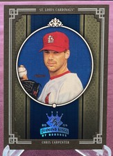 2005 Diamond Kings #217 Chris Carpenter Framed Platinum 1/1 One Of One!