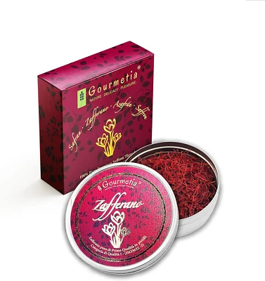 Gourmetia Zafferano in Pistilli, Zafferano Puro Di Prima Qualità 5G - Categoria