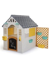 Dolu Garden Playhouse Kids Childrens Indoor Outdoor Play Toy White Teal