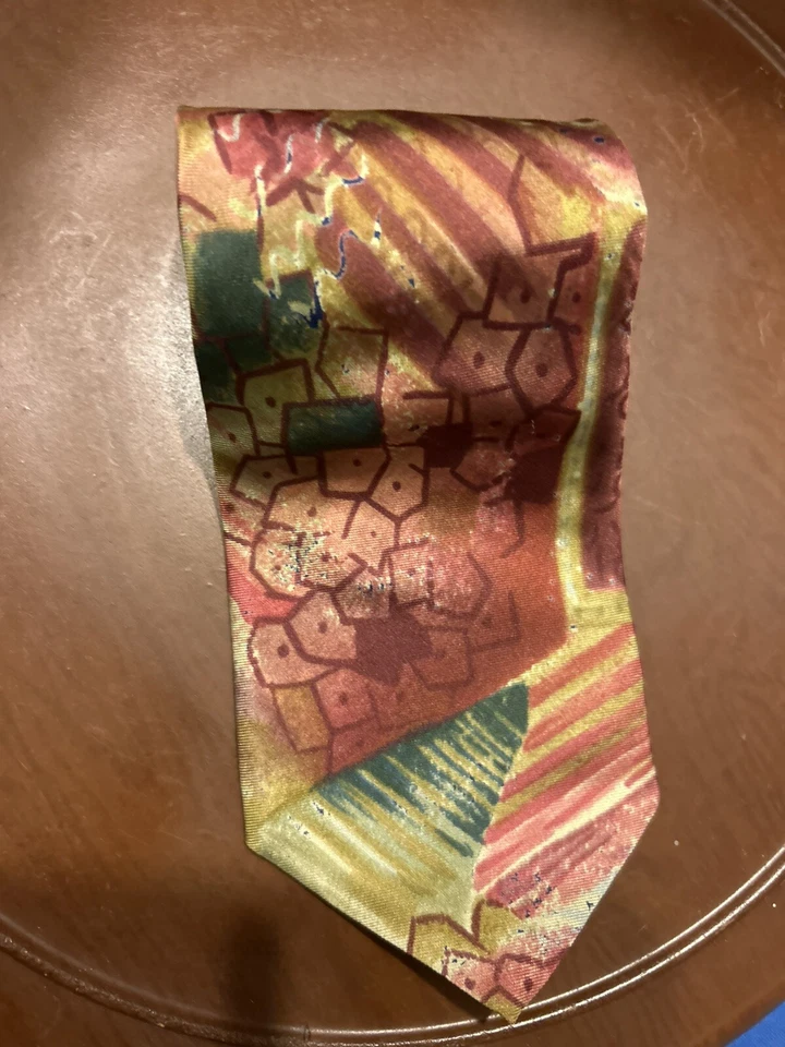 Corbata de seda abstracta Harve Benard - clásica para hombre Foto 2 de 4