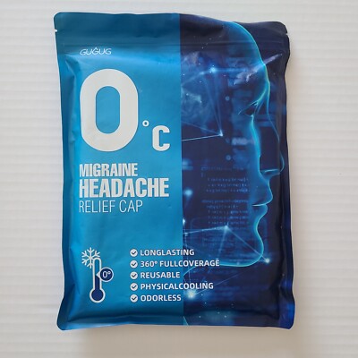 Migraine Headache Relief Cap, Hot & Cold Reusable Headache Cap
