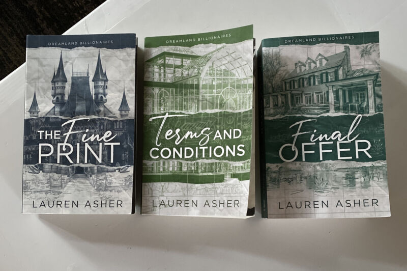 Lauren Asher 3 Books Set: Fine Print, Final Offer & Terms And Conditions