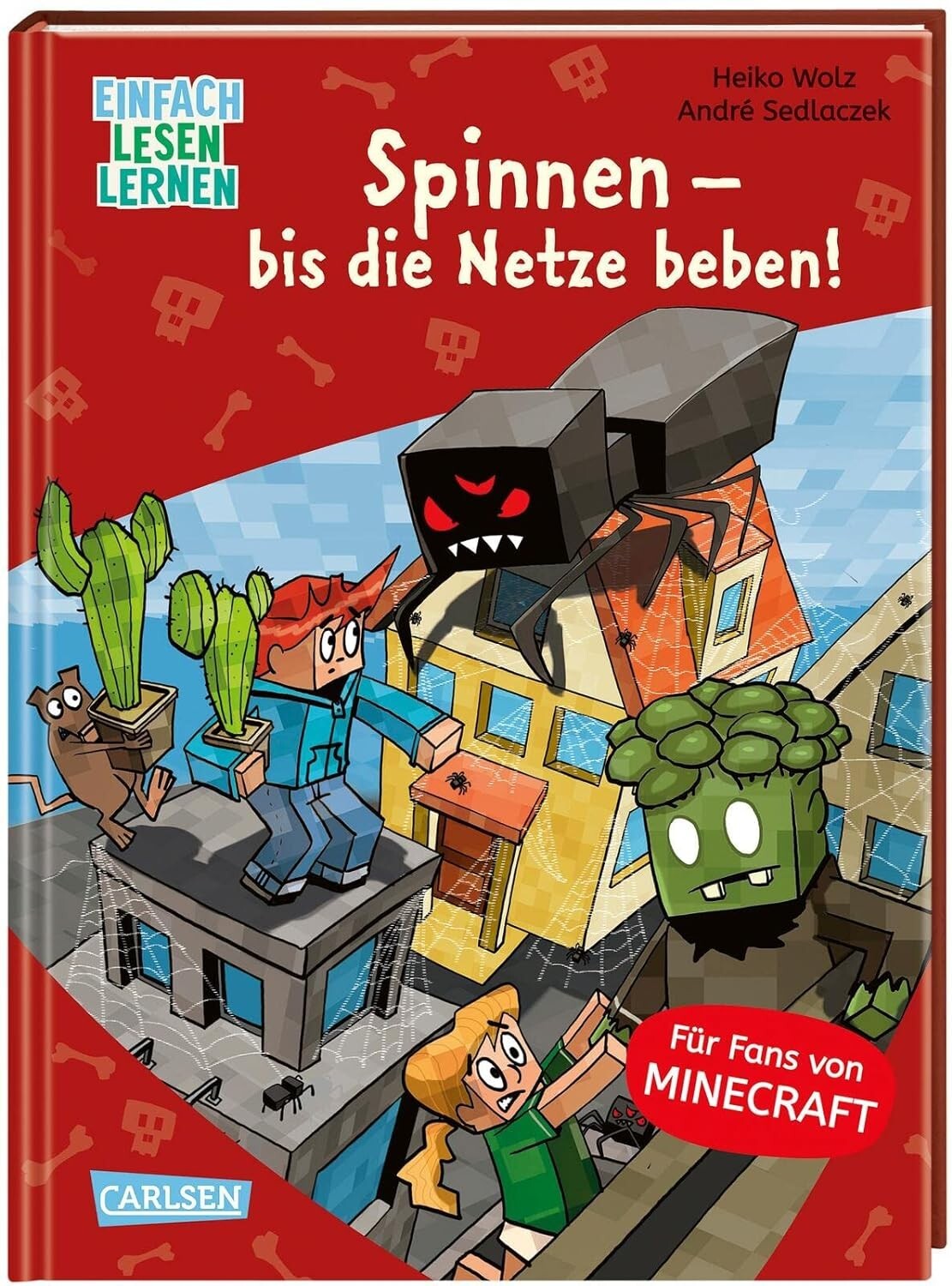 Einfach Lesen Lernen Minecraft 8 Spinnen bis die Netze beben Ab 6 Jahre + BONUS