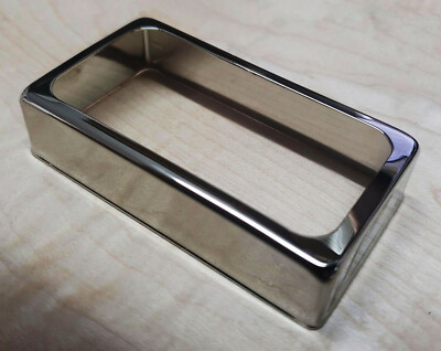 OPEN HUMBUCKER PICKUP COVER - NICKEL PLATED - NICKEL SILVER