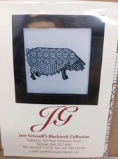 Pig Blackwork Collection Embroidery Kit