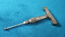 The L.S. STARRETT MICROMETER DEPTH GAUGE No. 446A Athol Mass U.S.A. 
