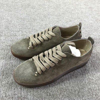 FEIT Latex Low Suede Shoes Size 38 Grey Handmade Limited Edition