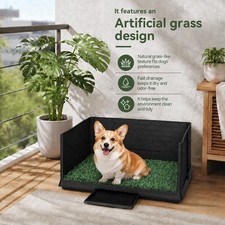 Puppy Dog Pet Potty Training Pee Pad Mat Tray Grass House Toilet W/tray Indoor