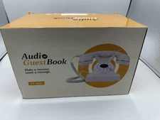 Audio Guest Book Decoration Crafts Original Guestbook Phone Home Wedding (White)