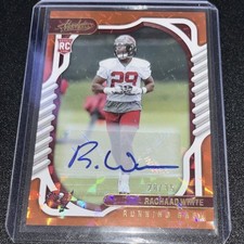 2022 Panini Absolute - Rookies Rachaad White #191 Orange Spectrum Signatures /35