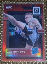 2023 UFC Panini Donruss Optic Jake Matthews Red Prizm RC ROOKIE /199