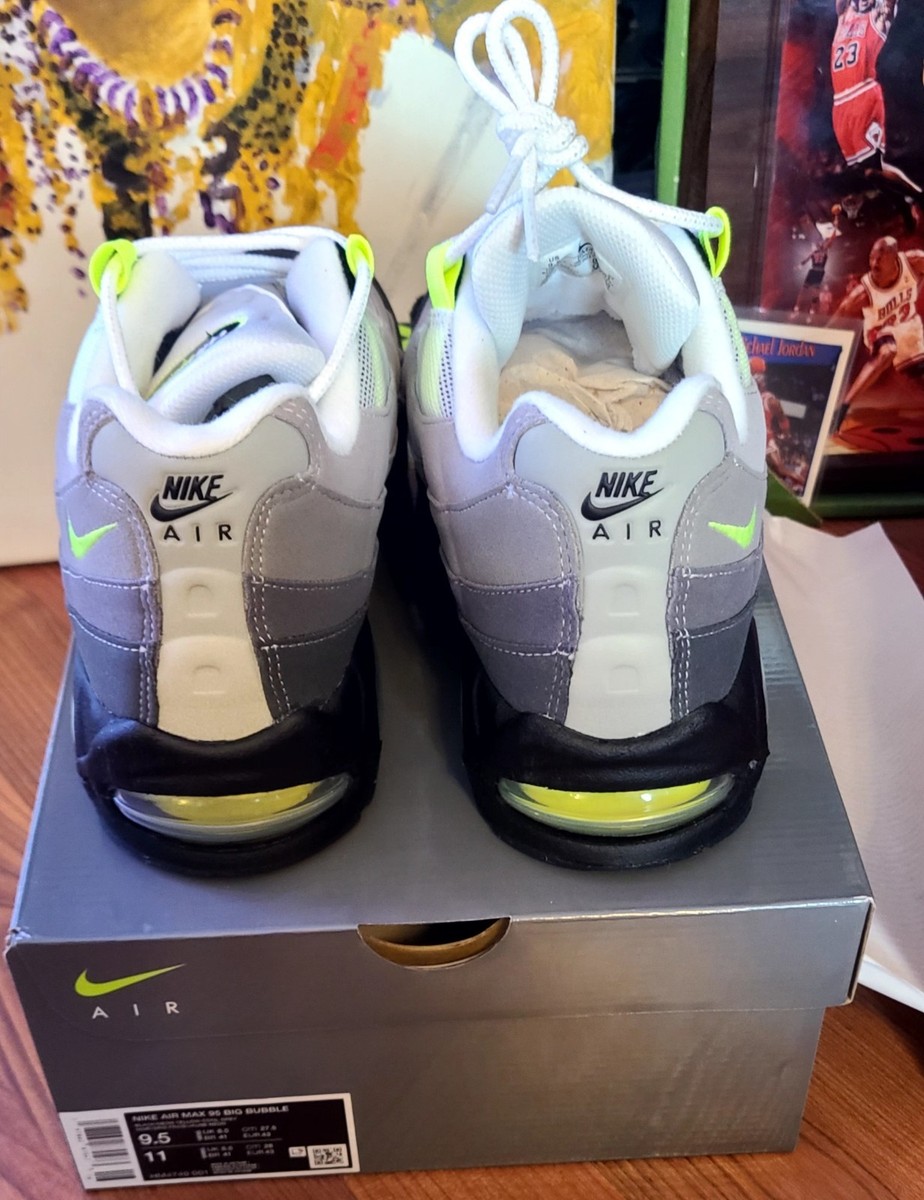 Nike Air Max 95 OGBig Bubble Neon U.S. Men's Size 9.5 2026 Sneaker 🆕️ — product photo 5 of 7