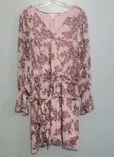 Lauren Conrad Floral Pink Layered Womens Dress Size 2x Flowy, Spring, Wedding