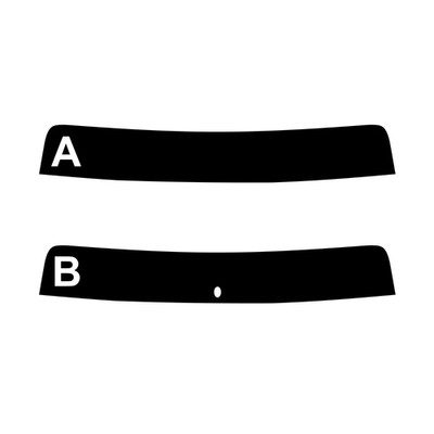 Vorgeschnittener Sonnenblendstreifen für Toyota RAV 4 5-Türer 2000-2005