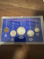 The American Legacy Collection United States 5-Coin Set Silver, 1 Cent-50 Cents