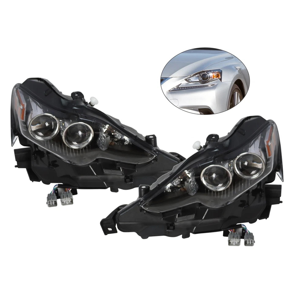 LH RH Headlight For 2014-2016 Lexus IS250 IS350 Left Right Side LED Headlamp Foto 4 de 4