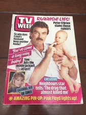 TV Week Magazine Tom Selleck & Pink Floyd Pin-Up 20 Feb 1988