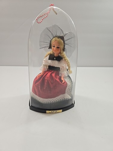Cotfer Suisse Bern Doll Plastic 7" Blonde Sleep Eyes Swiss Costume w/Case 1960s - Picture 3 of 18