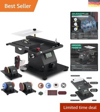 4-IN-1 Mini Tischkreissäge 350W mit LED-Voltanzeige, 0-90° Verstellbarer Band...